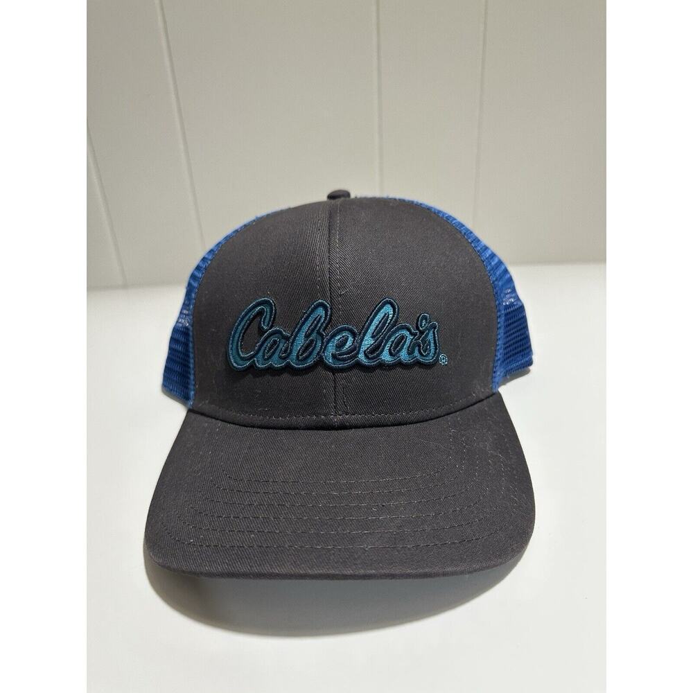 Cabela's Bass Pro Shops Fishing Trucker Hat Mesh Cap Adjustable SnapBack Blue